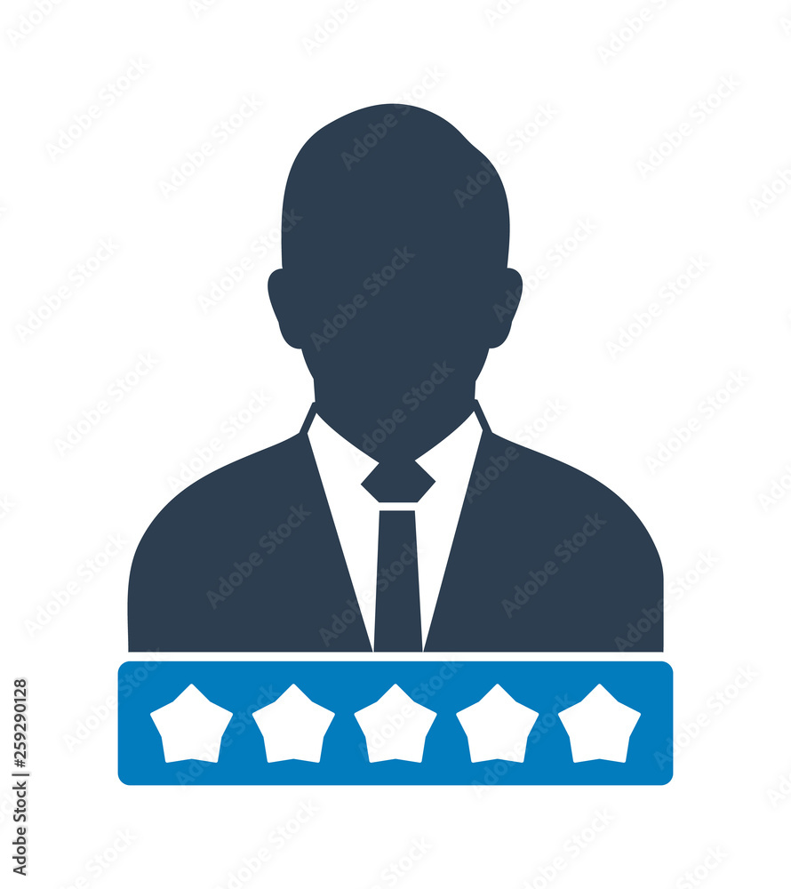 Customer Review Icon. Flat style vector EPS. Customer Review Icon. Flat style vector EPS.
