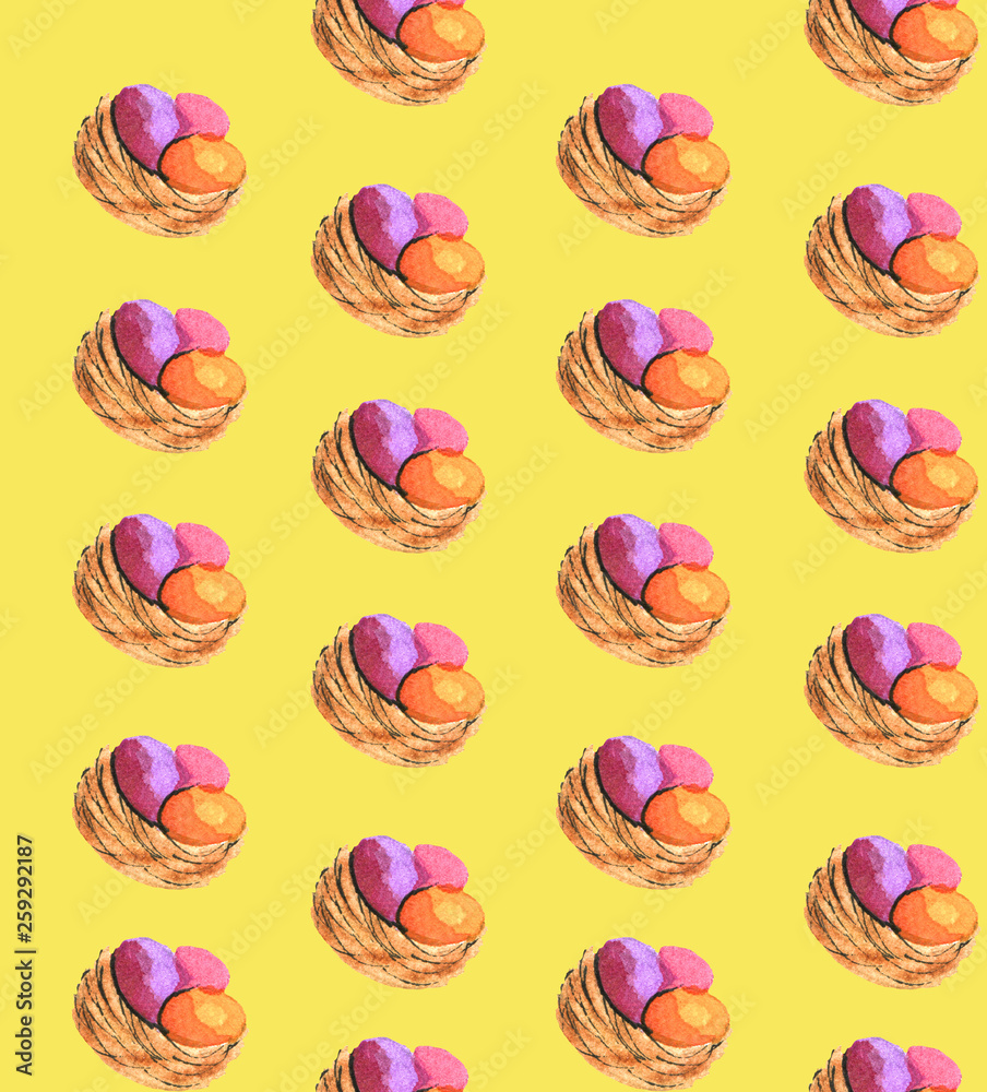 print spring easter eggs in the nest print spring easter eggs in the nest