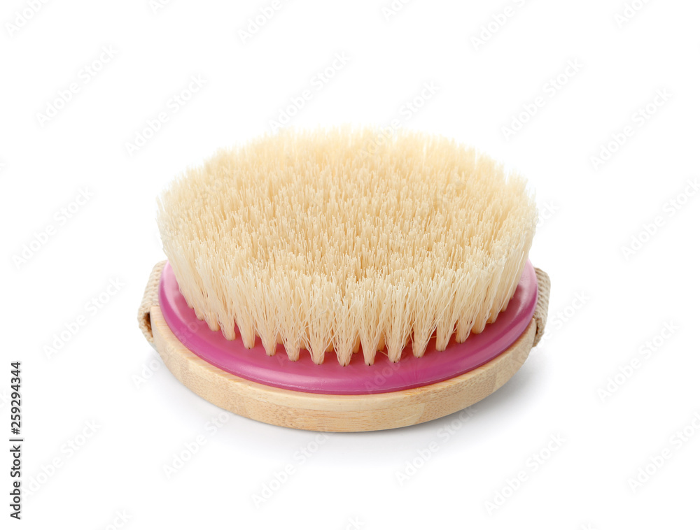 Massage brush on white background Massage brush on white background