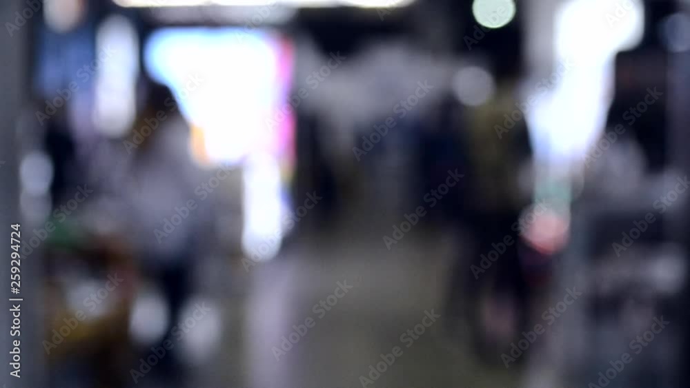 Crowd of people inside building Crowd of people inside building