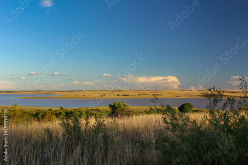 African landscape - the dam at Willem Pretorius game reserve