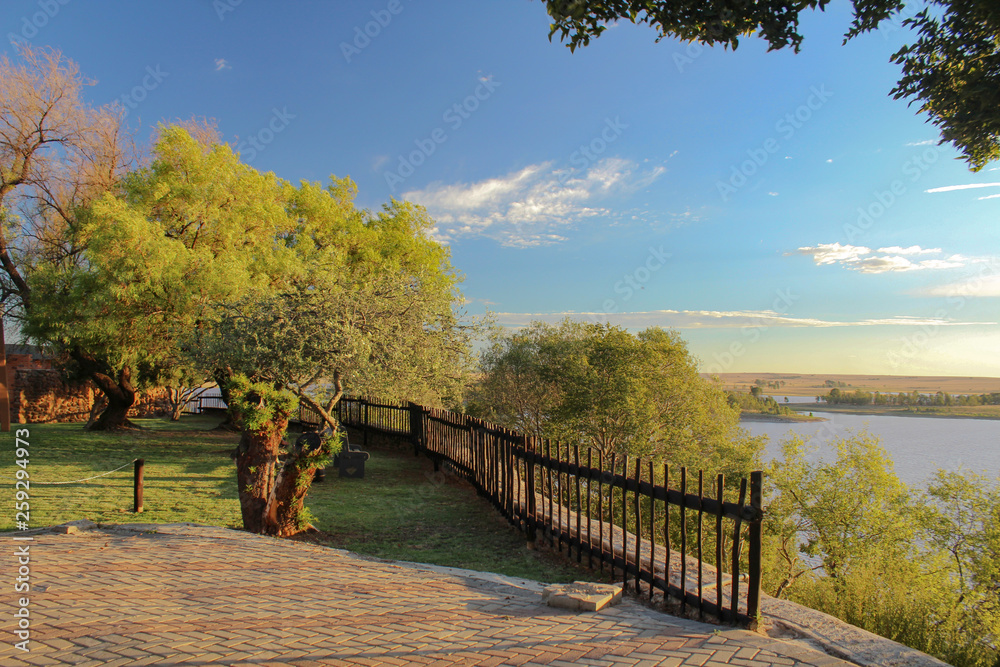 Beautiful place at the dam at Willem Pretorius game reserve in South Africa