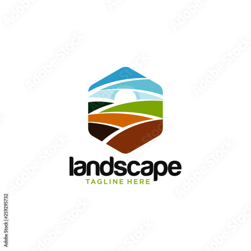 Landscape Logo Template Free Download Landscape Logo Template - GFXLoad