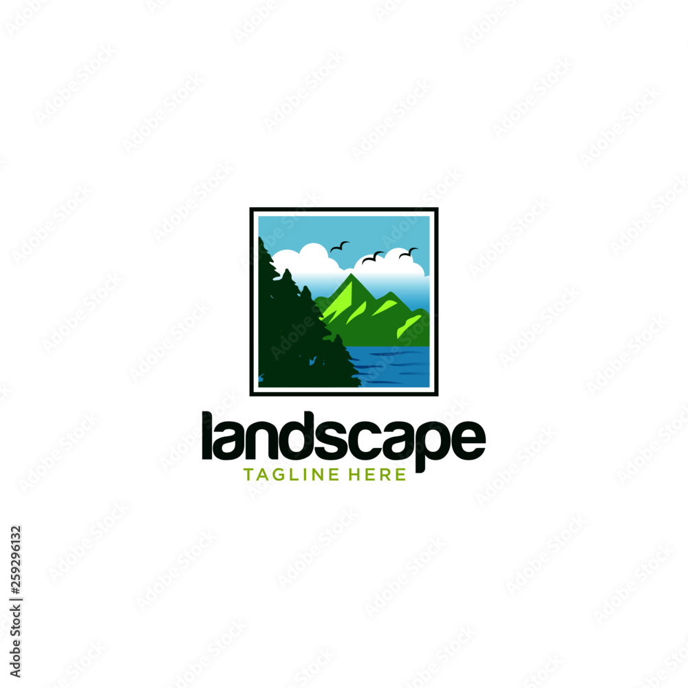 Landscape Logo Template Landscape Logo Template