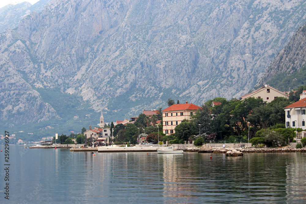 Bay of Kotor Montenegro in summer season