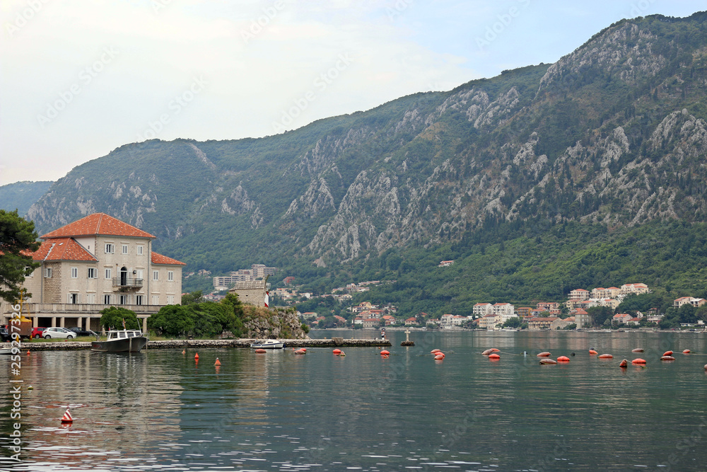 Kotor town Bay of Kotor Montenegro in summer season