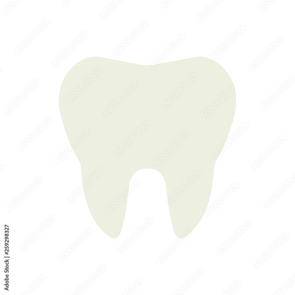 Tooth emoji vector