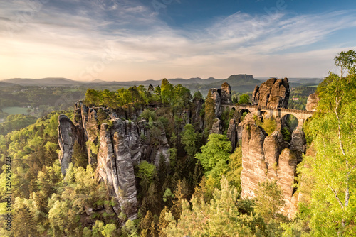 National park Elbsandsteingebirge Germany Basteibridge photo