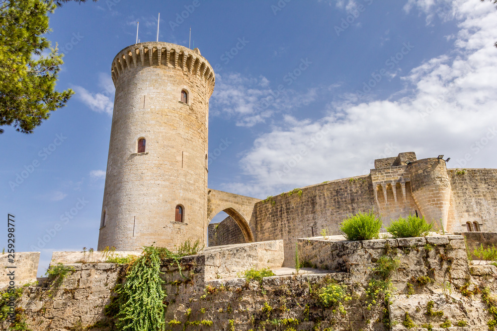Bellver Castle fortress in Palma de Mallorca, Spain