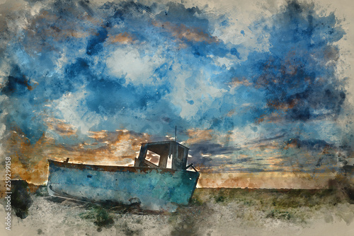 Watercolour painting of Aba...