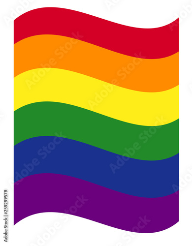 Rainbow flag illustration gay pride flag or LGBT pride flag