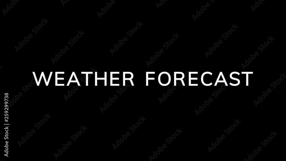 From the Glitch effect arises common expression WEATHER FORECAST. Then the TV turns off. Alpha channel Premultiplied - Matted with color black From the Glitch effect arises common expression WEATHER FORECAST. Then the TV turns off. Alpha channel Premultiplied - Matted with color black
