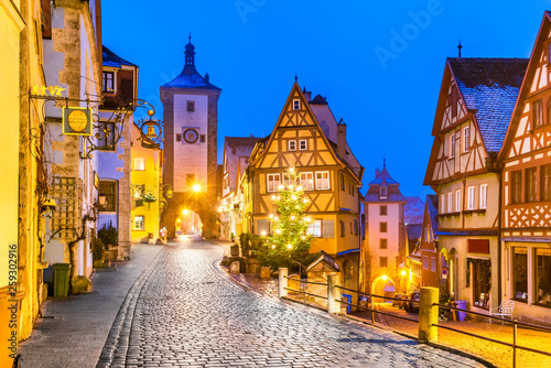 Rothenburg ob der Tauber  Bavaria  Germany