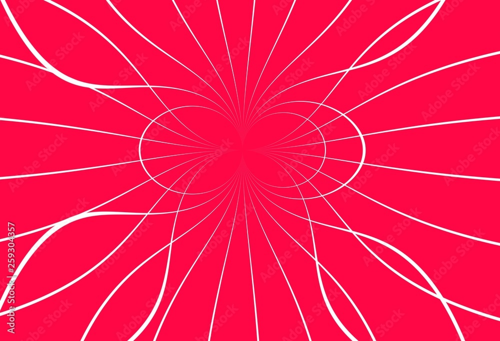 Fototapeta premium white thin bows on a red background