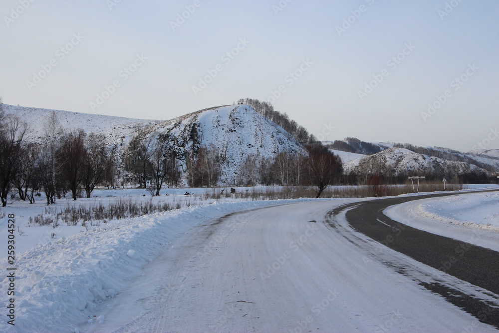 road in winter road in winter