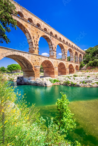 Pont du Gard, Provence in France photo