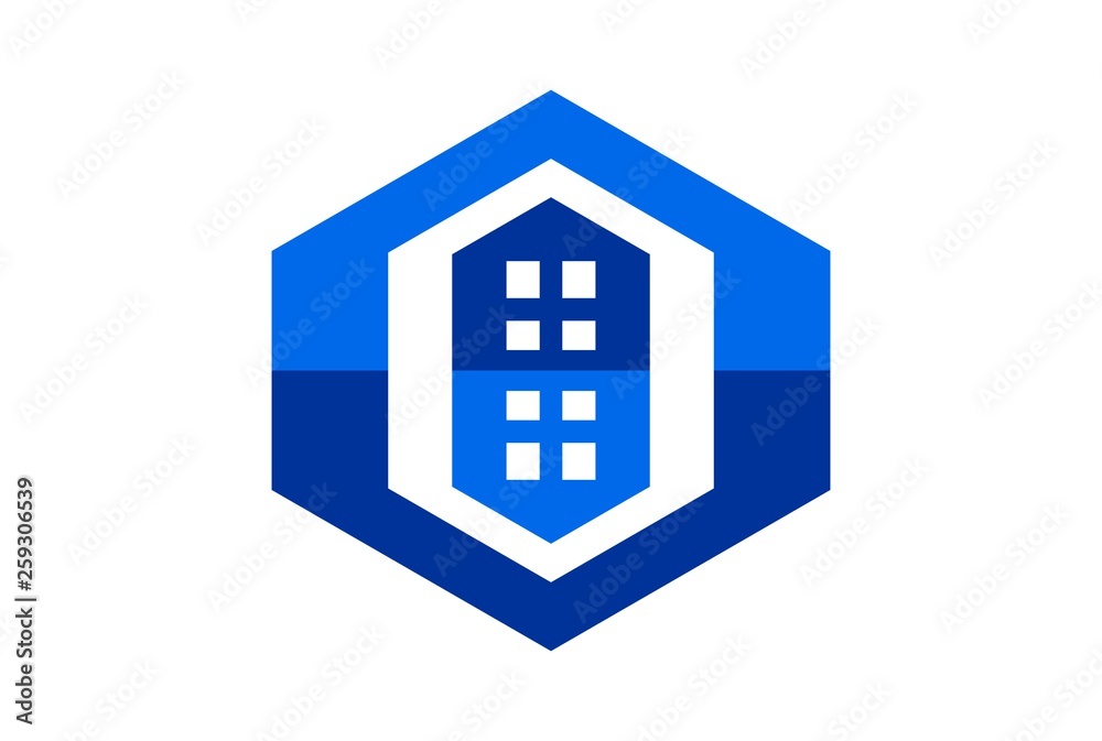 letter o abstract home residence logo icon letter o abstract home residence logo icon
