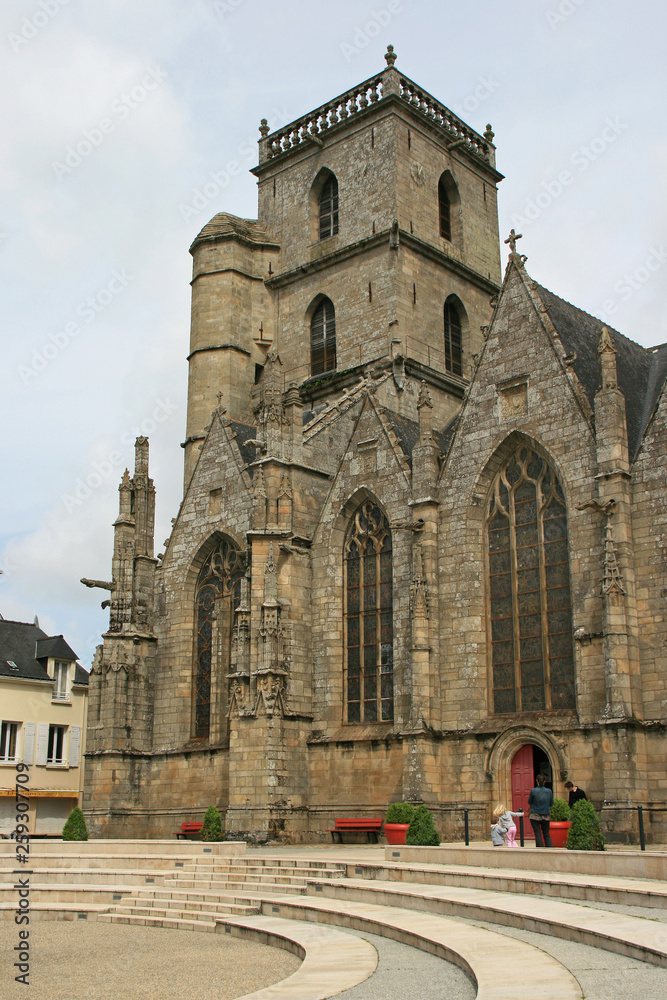 Saint-Armel church in Ploërmel (Brittany - France)
