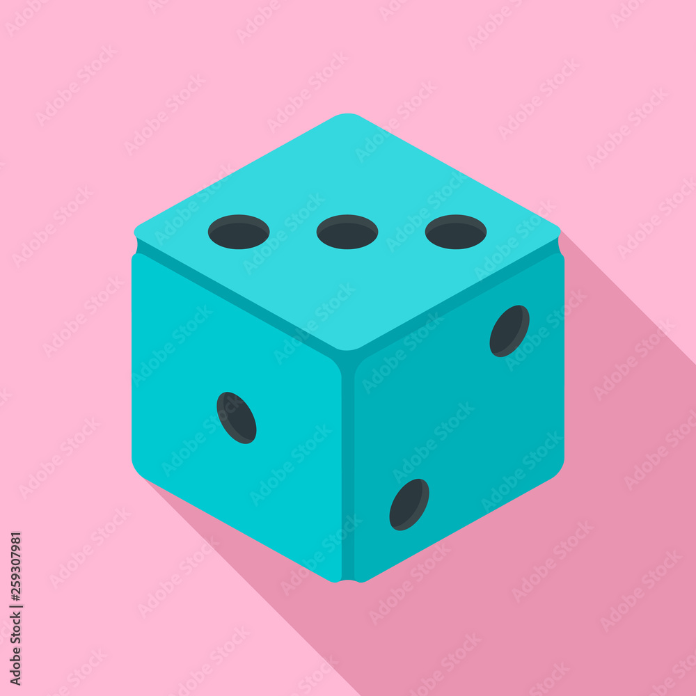 Small dice icon. Flat illustration of small dice vector icon for web design Small dice icon. Flat illustration of small dice vector icon for web design