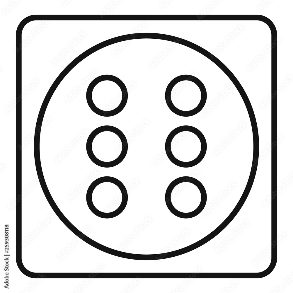 Dice icon. Outline dice vector icon for web design isolated on white background Dice icon. Outline dice vector icon for web design isolated on white background