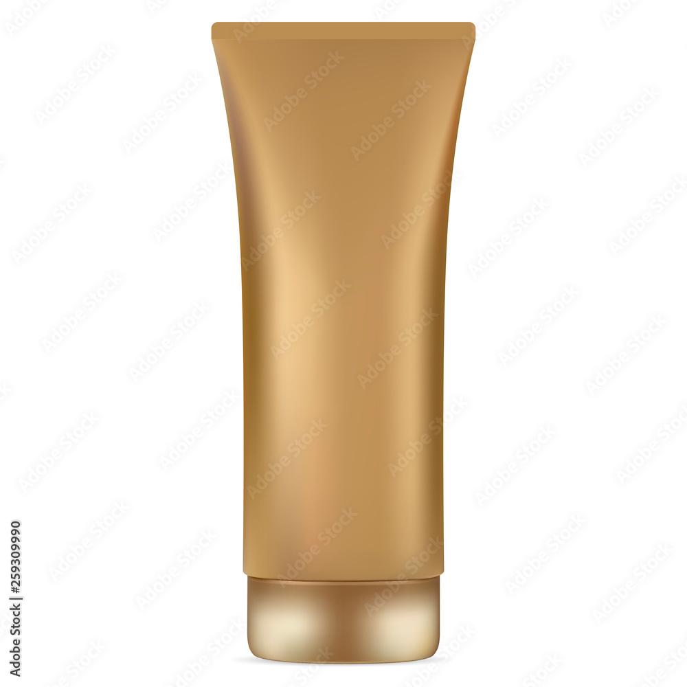 Cream Tube Gold. Vector Cosmetic Bottle. Sunscreen Protection Liquid Care. Realistic Plastic Package. Luxury Bb Hand Product. Spf Foundation Mask. Medical Container. Cream Tube Gold. Vector Cosmetic Bottle. Sunscreen Protection Liquid Care. Realistic Plastic Package. Luxury Bb Hand Product. Spf Foundation Mask. Medical Container.