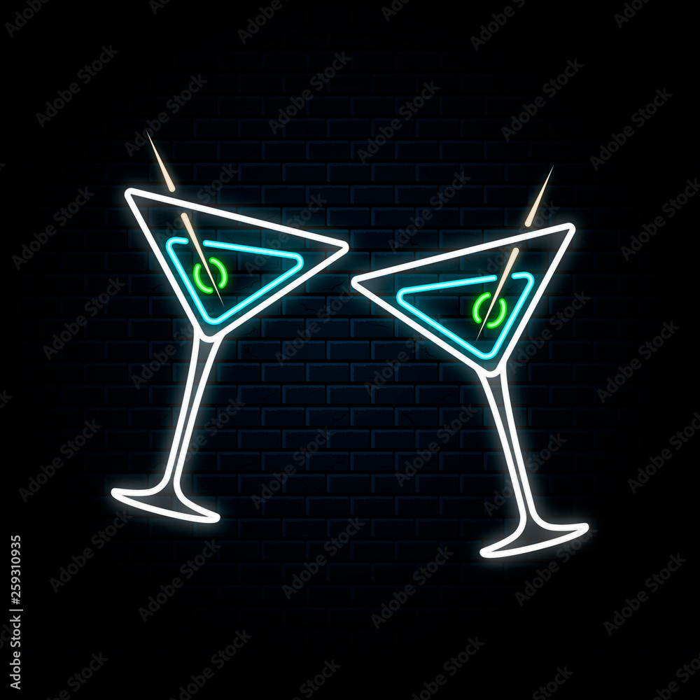 Martini sale neon light