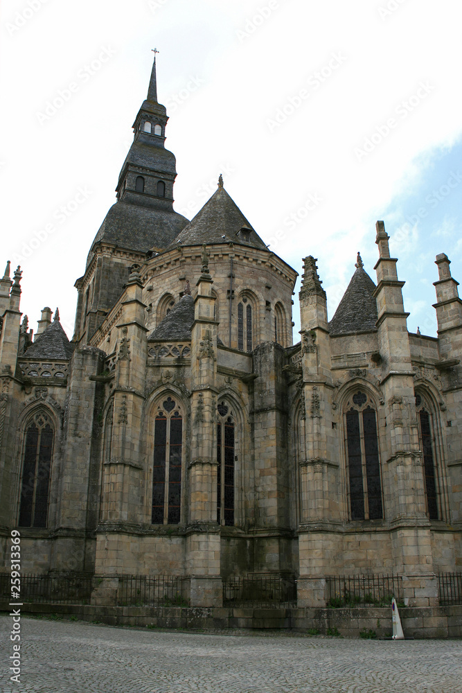 Saint-Sauveur basilica in Dinan (Brittany - France)