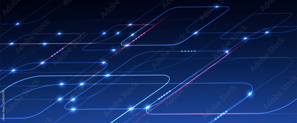 Obraz premium Abstract tech background. Futuristic technology interface