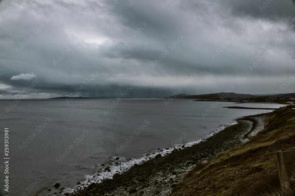 Stormy coast