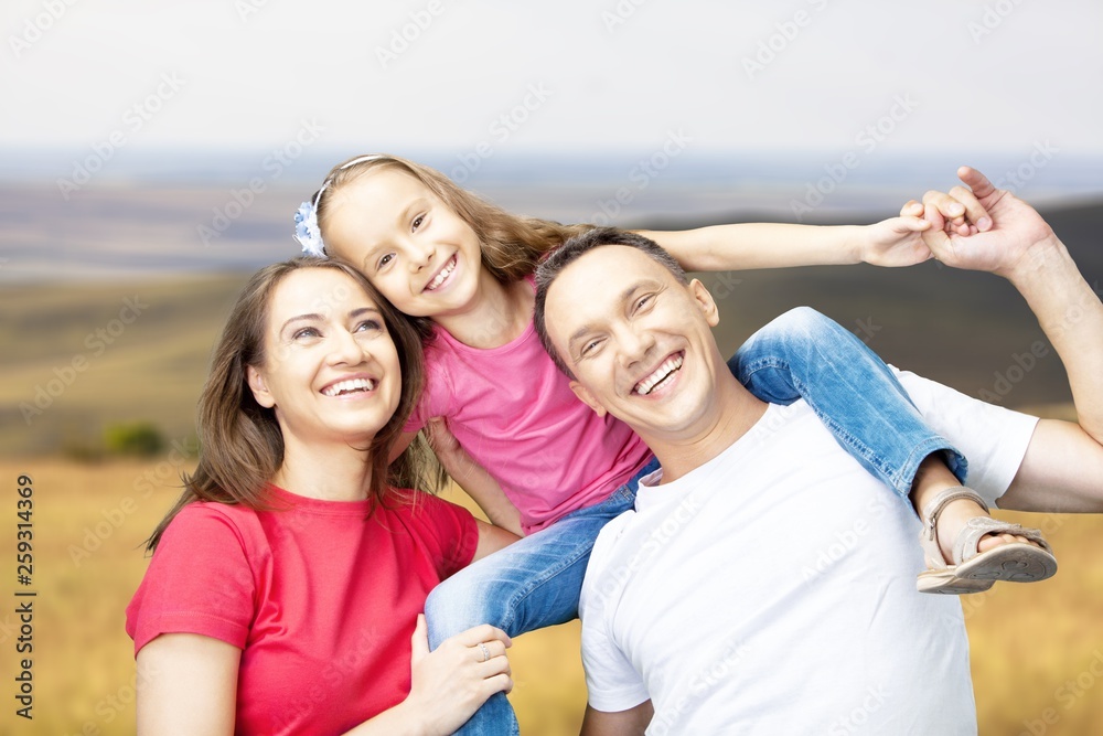 Beautiful smiling Lovely family indoors Beautiful smiling Lovely family indoors