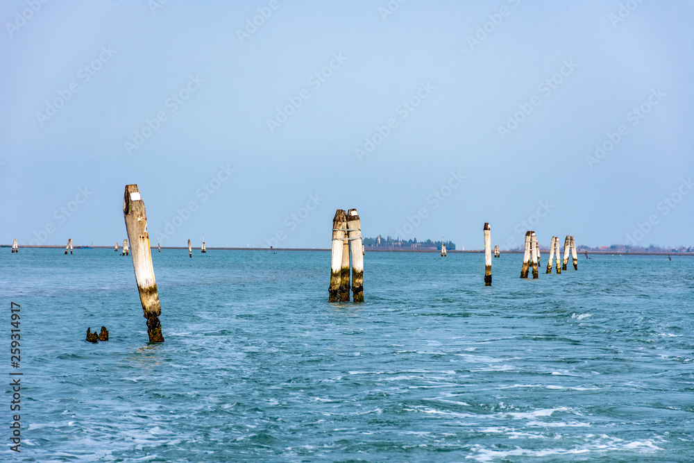 Italy, Venice, view of the landscape near the island of Murano