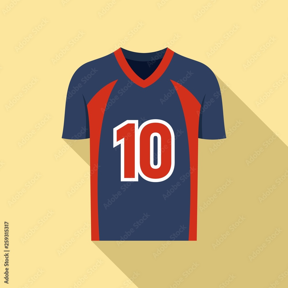 American football jersey icon. Flat illustration of american football  jersey vector icon for web design vector de Stock | Adobe Stock