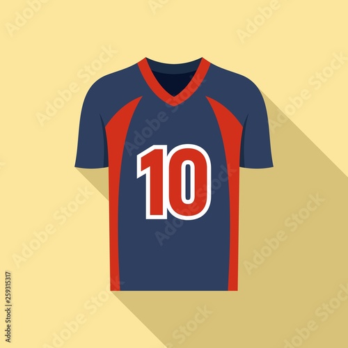 American football jersey icon. Flat illustration of american football jersey vector icon for web design