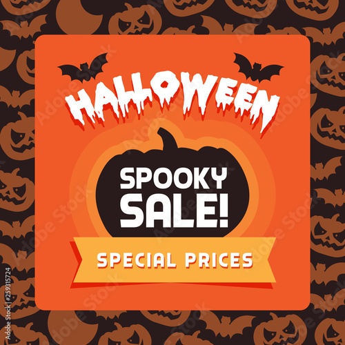 Happy Halloween promotional sales advertisement