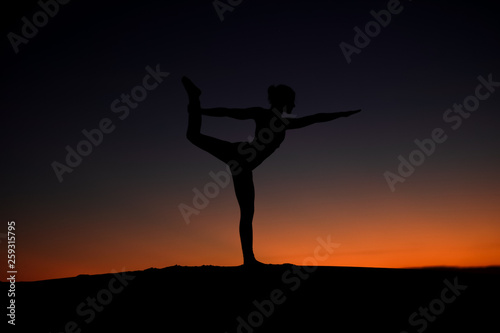 Wallpaper Mural Yogi Master Silhouette on the beach Torontodigital.ca