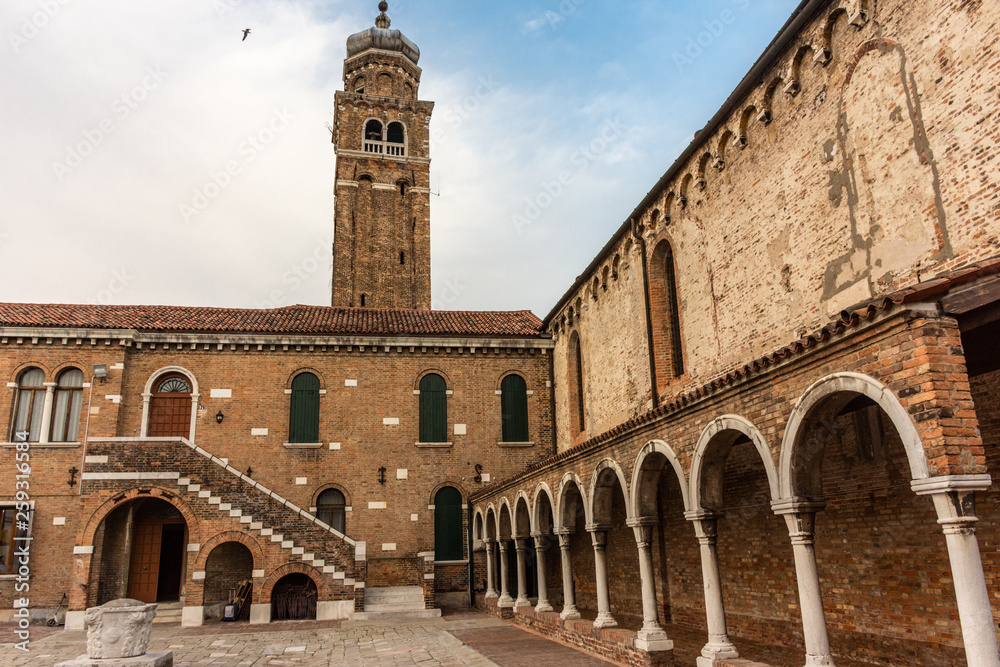 Italy, Venice, Murano, Oratorio Former church of San Stefano, details