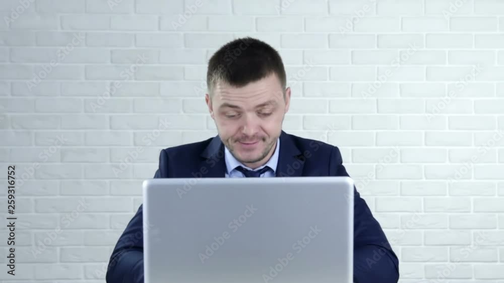Businessmen, fall asleep at your desk during lunch break. Businessmen, fall asleep at your desk during lunch break.