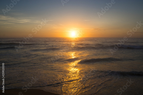 sunset on the beach