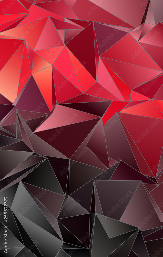 Obraz premium Abstract Low-Poly triangular modern background