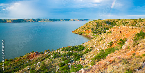 Fototapeta Naklejka Na Ścianę i Meble -  Lake Meredith National Recreation Area in Texas, USA