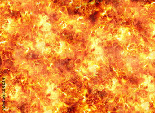 heat red lava of eruption volcano