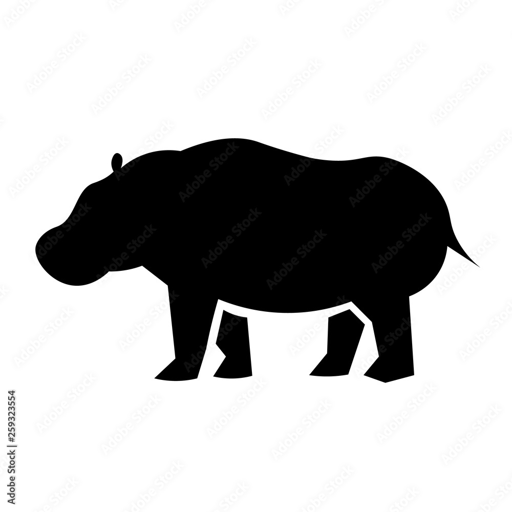 Hippopotamus Icon Vector Hippopotamus Icon Vector