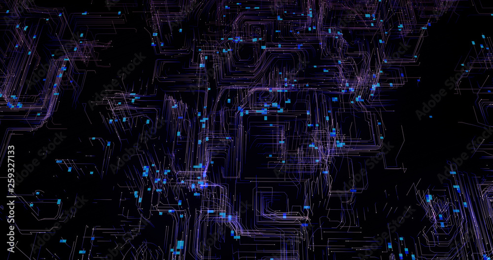 Infinite motion of lines and particles. Plexus zoom pattern. Abstract particles and lines texture. Digital computer image. Generative picture. 3D illustration, 3D rendering. Infinite motion of lines and particles. Plexus zoom pattern. Abstract particles and lines texture. Digital computer image. Generative picture. 3D illustration, 3D rendering.