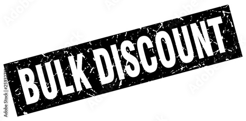 square grunge black bulk discount stamp