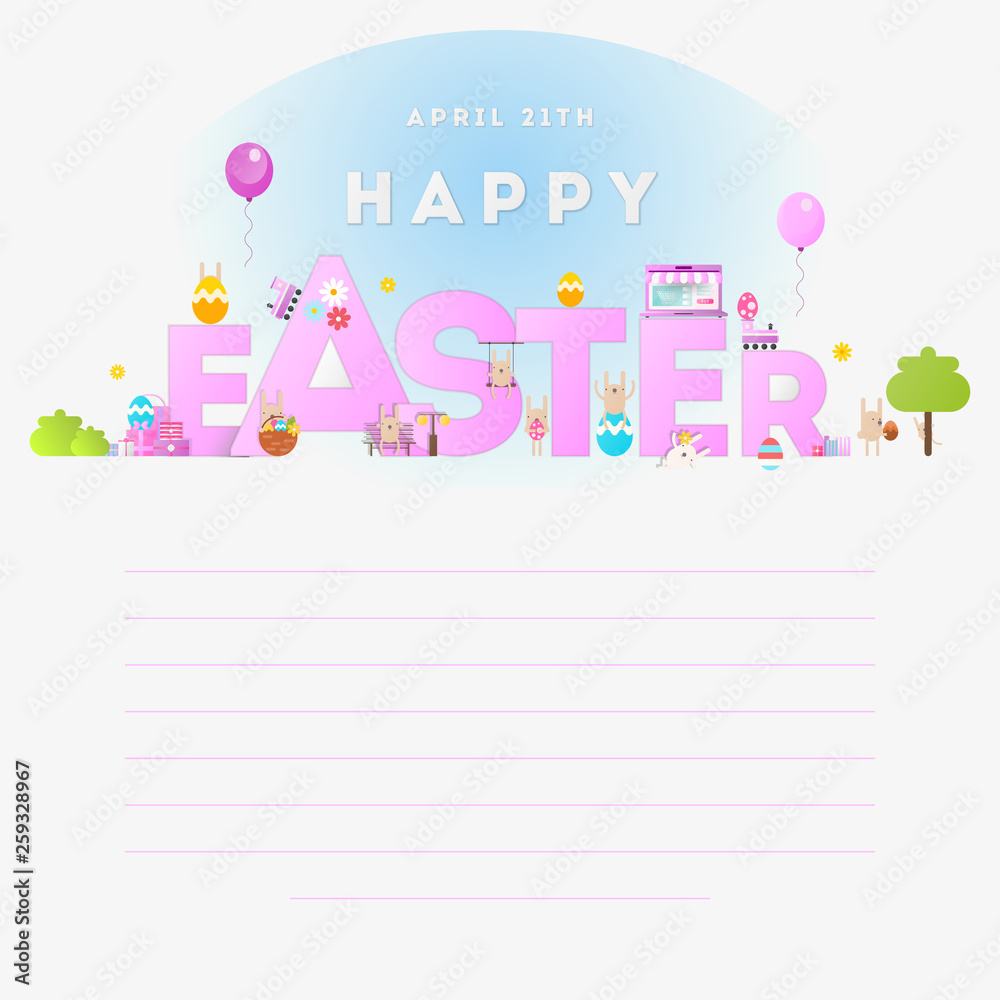 Happy Easter Greeting Card Happy Easter Greeting Card