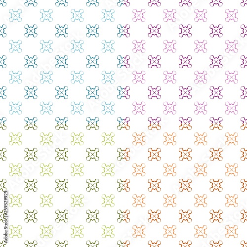 Set of four abstract tileable background or texture in ornamental style. Seamless design