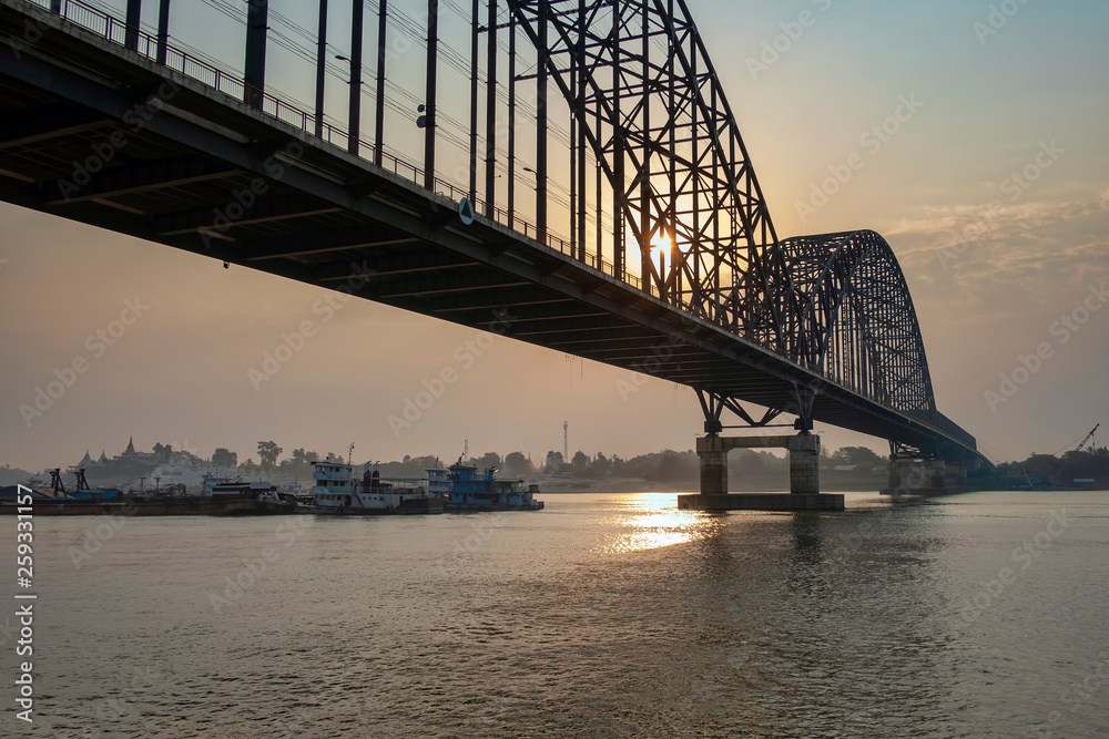 Obraz premium Irrawaddy River, Myanmar