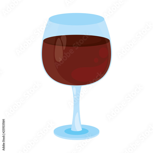 Wine glass cup cartoon