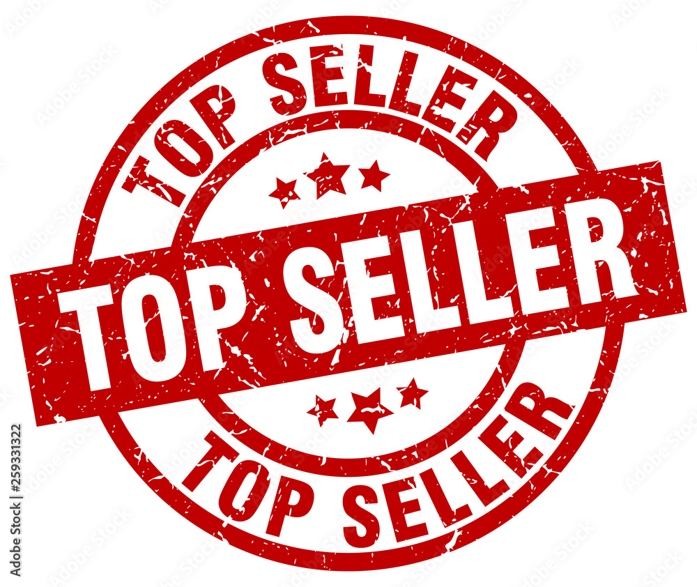 top seller round red grunge stamp top seller round red grunge stamp