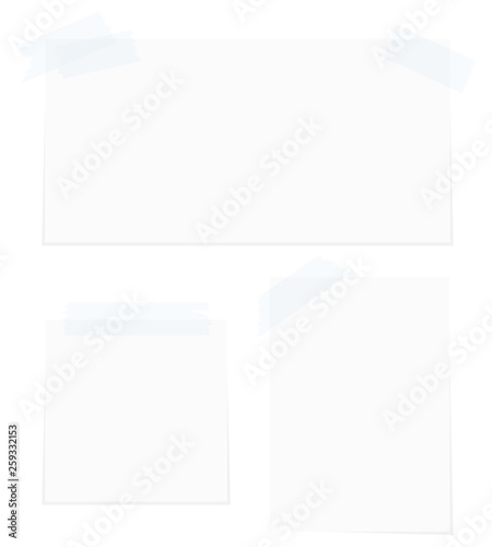 Set Papier Klebeband Weiß